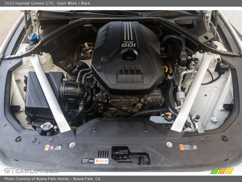  2020 Genesis G70 Engine - 2.0 Liter Turbocharged DOHC 16-Valve VVT 4 Cylinder