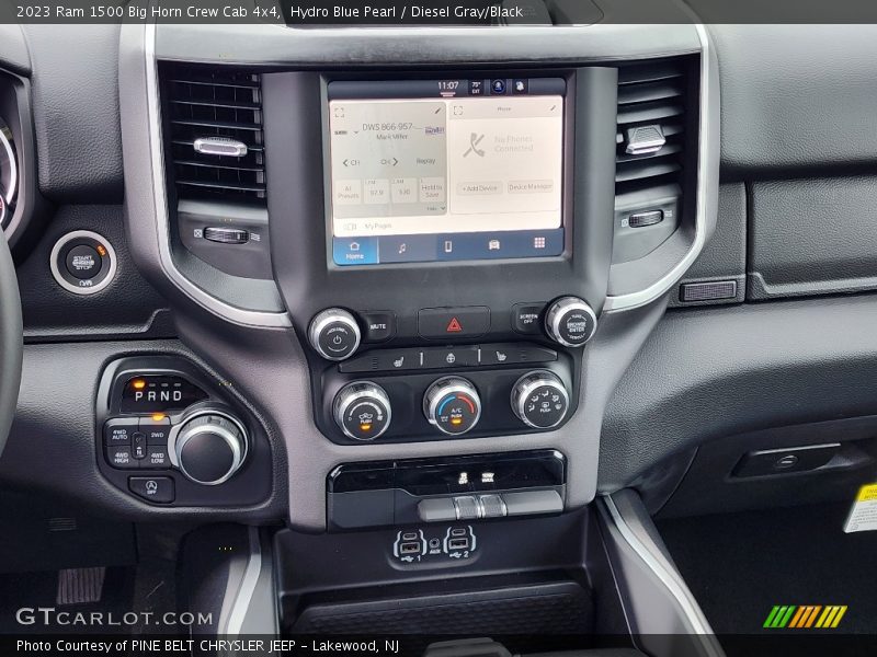 Controls of 2023 1500 Big Horn Crew Cab 4x4