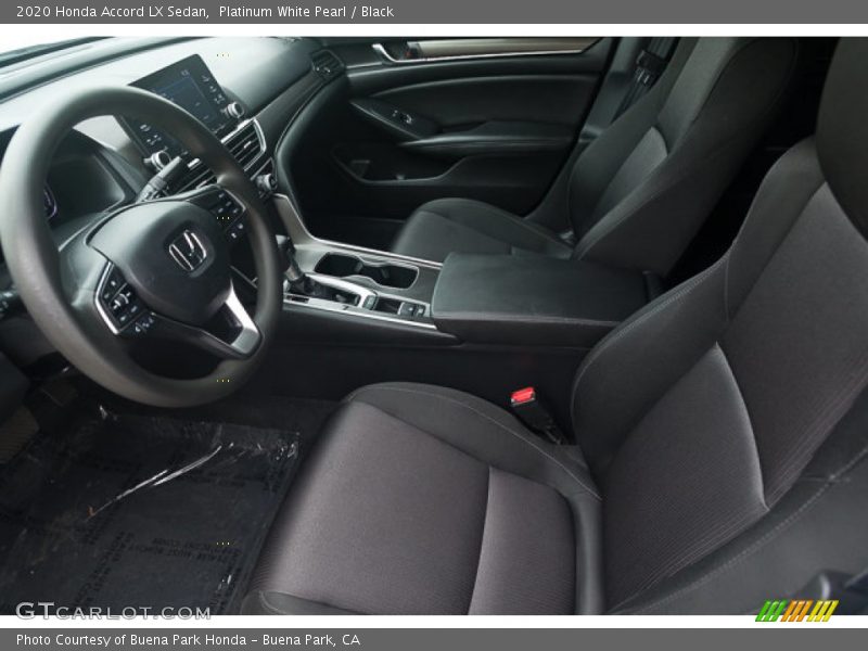 Platinum White Pearl / Black 2020 Honda Accord LX Sedan
