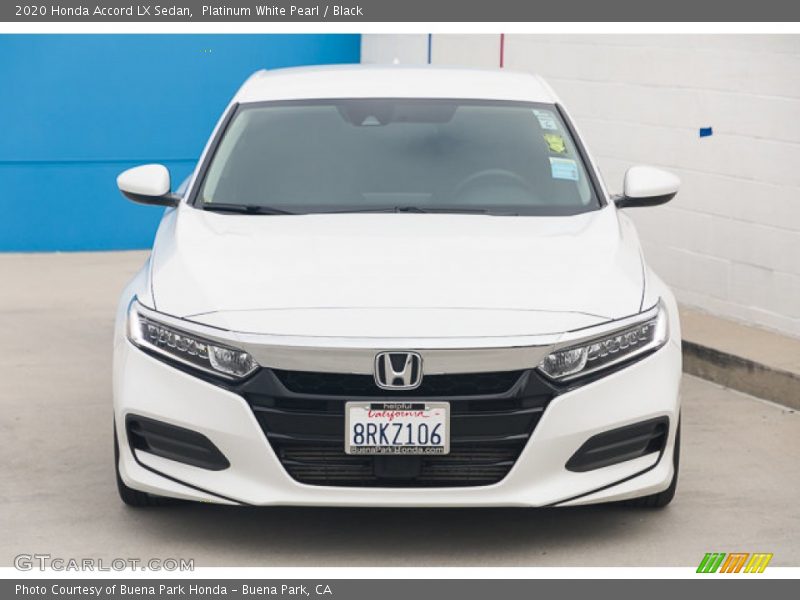 Platinum White Pearl / Black 2020 Honda Accord LX Sedan