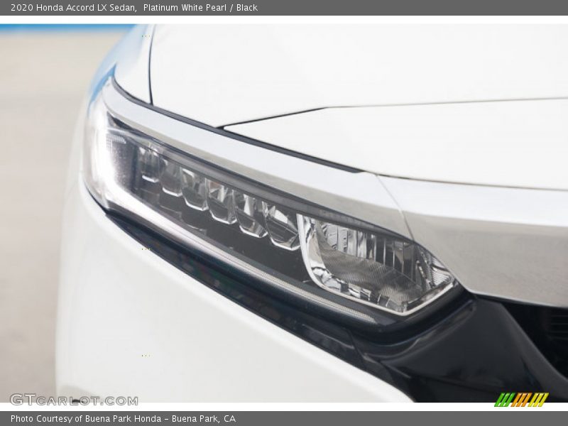 Platinum White Pearl / Black 2020 Honda Accord LX Sedan