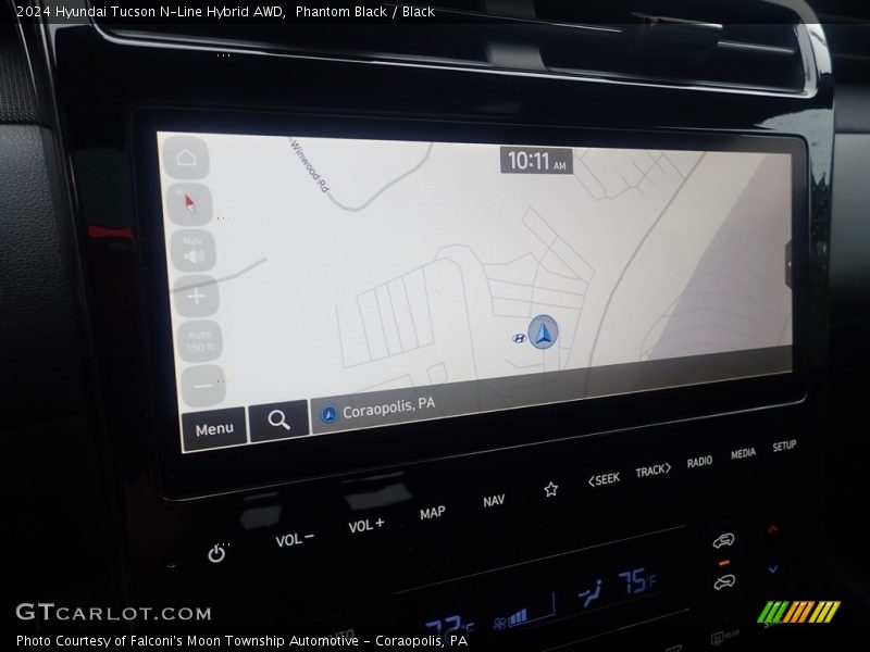 Navigation of 2024 Tucson N-Line Hybrid AWD