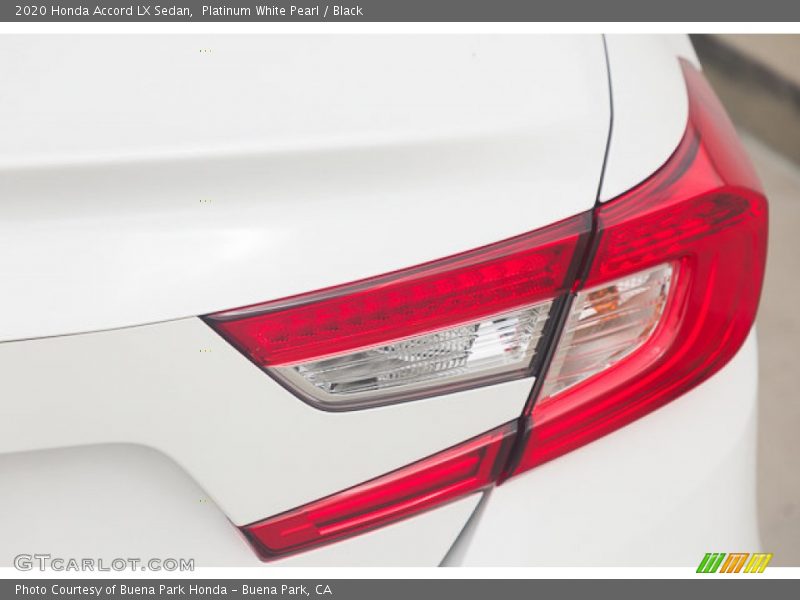Platinum White Pearl / Black 2020 Honda Accord LX Sedan