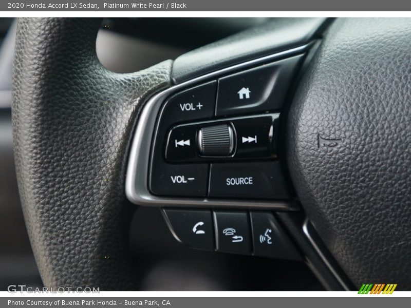 Platinum White Pearl / Black 2020 Honda Accord LX Sedan
