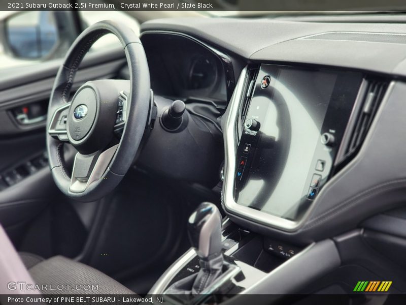 Crystal White Pearl / Slate Black 2021 Subaru Outback 2.5i Premium