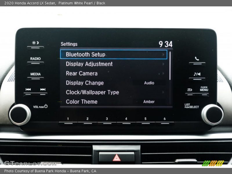 Platinum White Pearl / Black 2020 Honda Accord LX Sedan