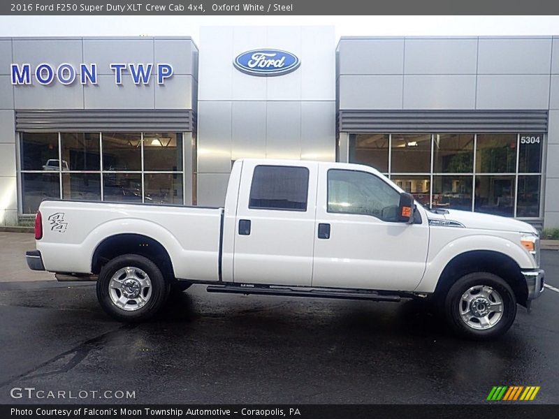 Oxford White / Steel 2016 Ford F250 Super Duty XLT Crew Cab 4x4
