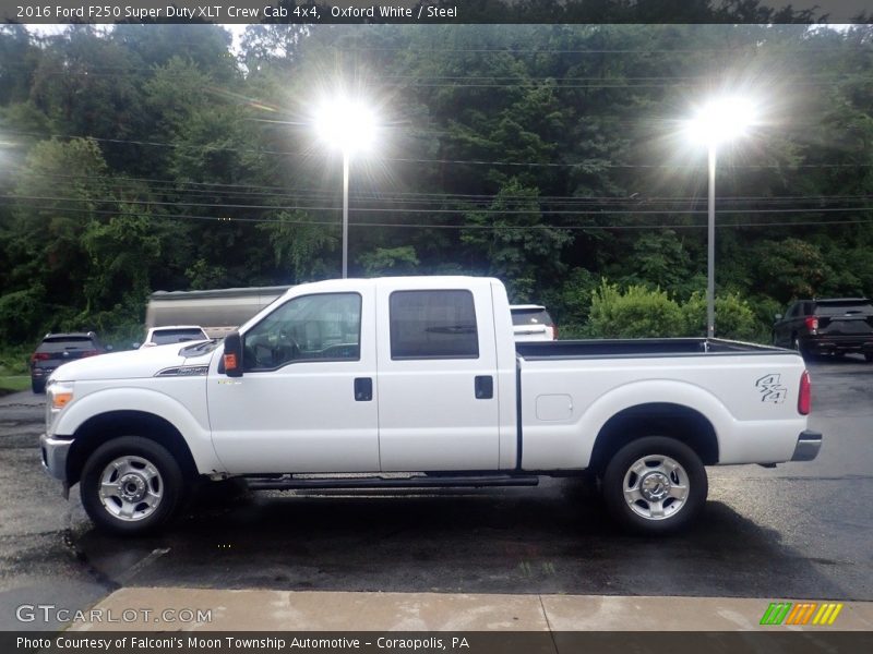 Oxford White / Steel 2016 Ford F250 Super Duty XLT Crew Cab 4x4