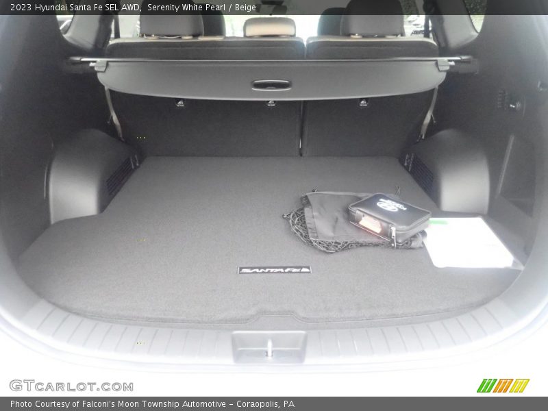 Serenity White Pearl / Beige 2023 Hyundai Santa Fe SEL AWD