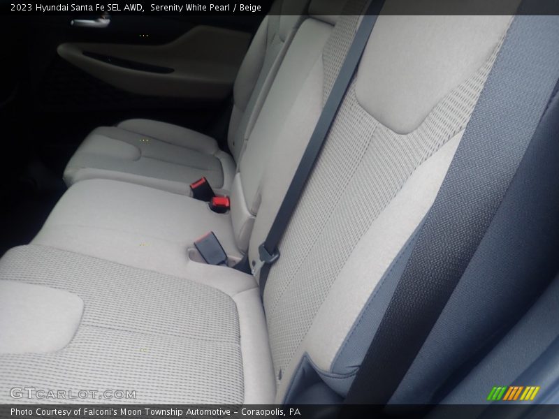 Serenity White Pearl / Beige 2023 Hyundai Santa Fe SEL AWD