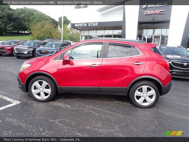 Winterberry Red Metallic / Ebony 2016 Buick Encore Convenience AWD