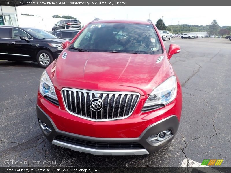 Winterberry Red Metallic / Ebony 2016 Buick Encore Convenience AWD