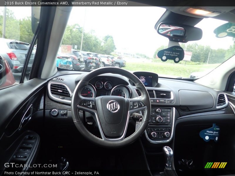 Winterberry Red Metallic / Ebony 2016 Buick Encore Convenience AWD