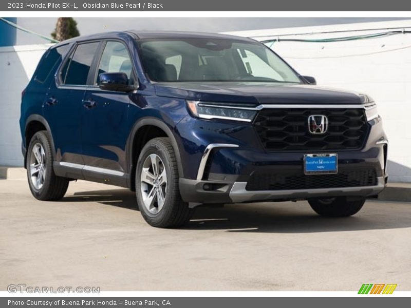 Obsidian Blue Pearl / Black 2023 Honda Pilot EX-L