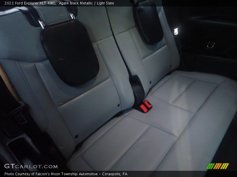 Agate Black Metallic / Light Slate 2021 Ford Explorer XLT 4WD