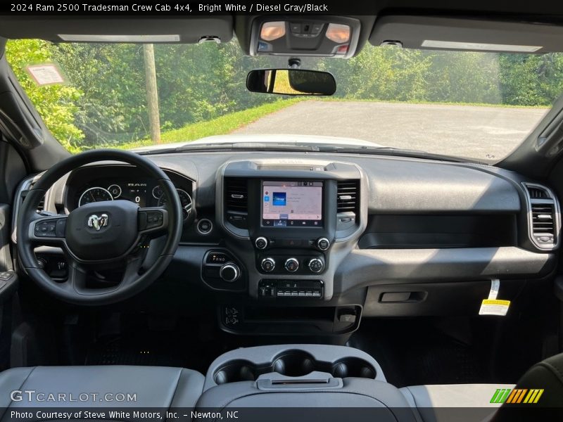 Bright White / Diesel Gray/Black 2024 Ram 2500 Tradesman Crew Cab 4x4