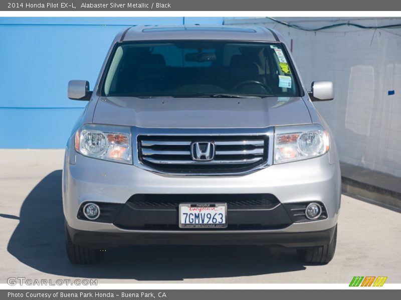 Alabaster Silver Metallic / Black 2014 Honda Pilot EX-L