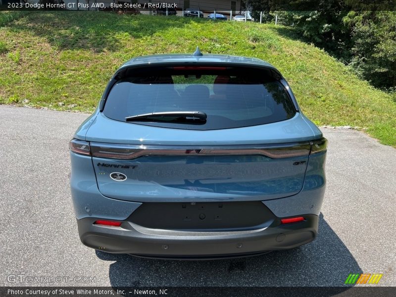 Blue Steele / Red/Black 2023 Dodge Hornet GT Plus AWD