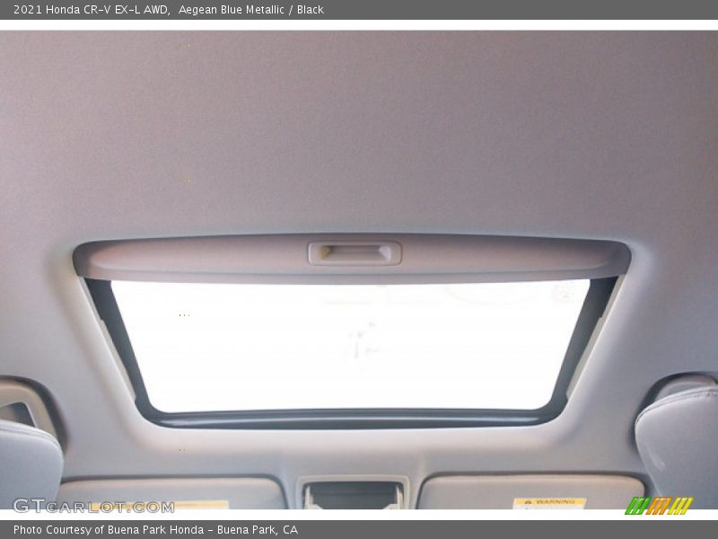Aegean Blue Metallic / Black 2021 Honda CR-V EX-L AWD