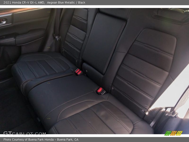 Aegean Blue Metallic / Black 2021 Honda CR-V EX-L AWD