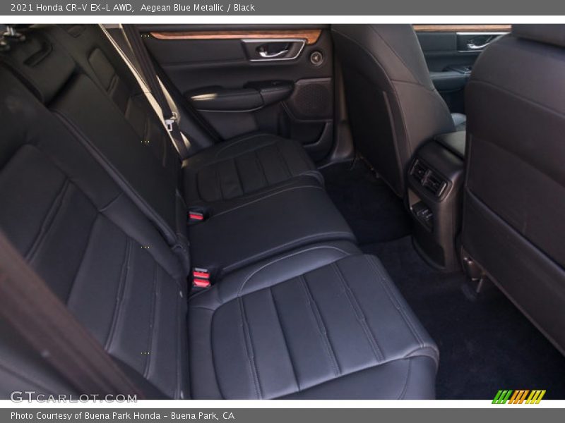 Aegean Blue Metallic / Black 2021 Honda CR-V EX-L AWD
