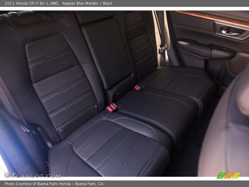 Aegean Blue Metallic / Black 2021 Honda CR-V EX-L AWD