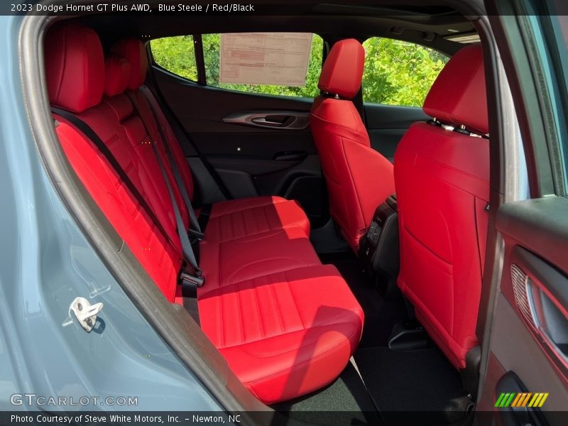 Blue Steele / Red/Black 2023 Dodge Hornet GT Plus AWD