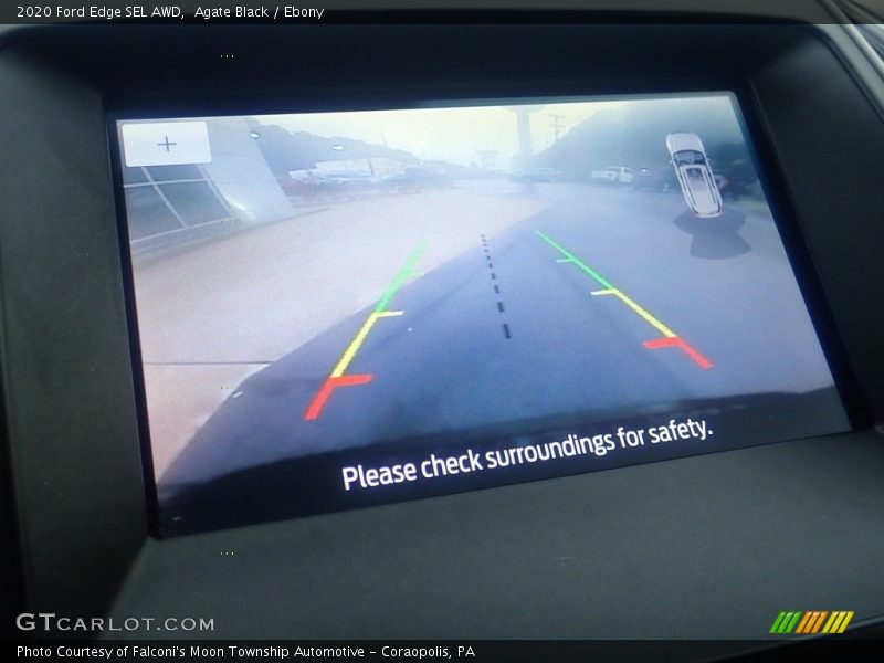 Agate Black / Ebony 2020 Ford Edge SEL AWD