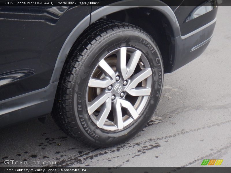 Crystal Black Pearl / Black 2019 Honda Pilot EX-L AWD