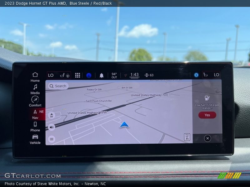 Blue Steele / Red/Black 2023 Dodge Hornet GT Plus AWD