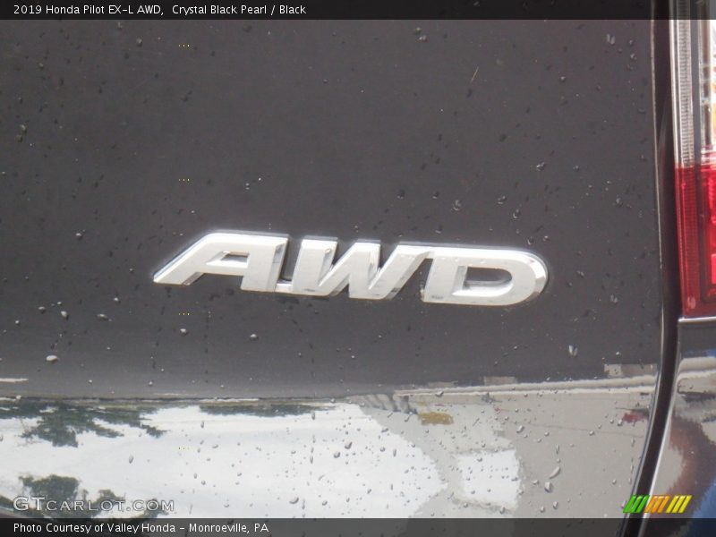 Crystal Black Pearl / Black 2019 Honda Pilot EX-L AWD
