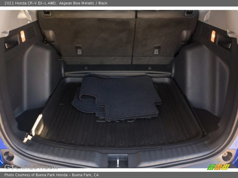 Aegean Blue Metallic / Black 2021 Honda CR-V EX-L AWD