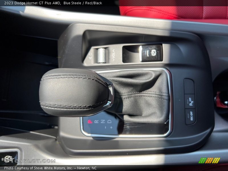 Blue Steele / Red/Black 2023 Dodge Hornet GT Plus AWD