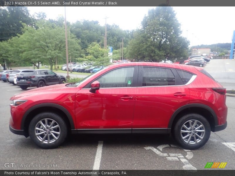 Soul Red Crystal Metallic / Black 2023 Mazda CX-5 S Select AWD