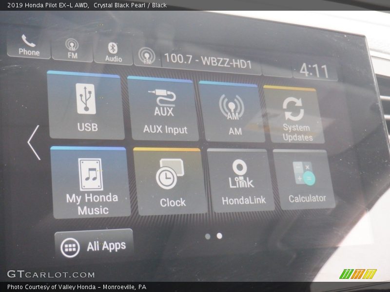 Crystal Black Pearl / Black 2019 Honda Pilot EX-L AWD