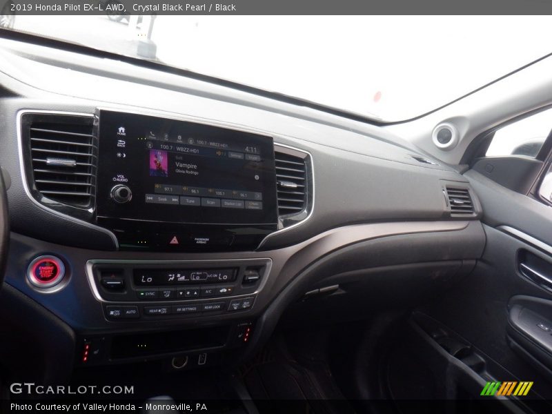 Crystal Black Pearl / Black 2019 Honda Pilot EX-L AWD