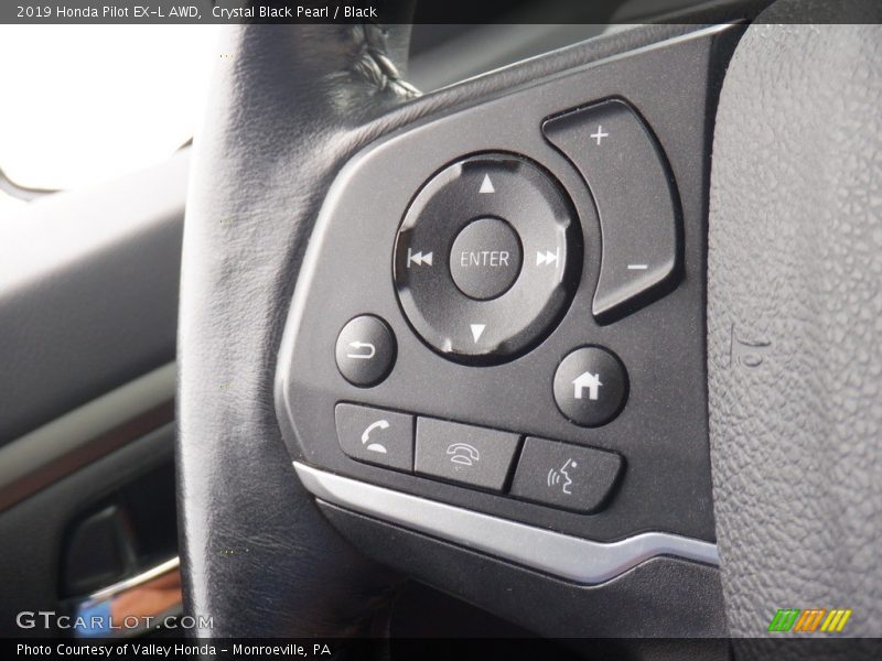 Crystal Black Pearl / Black 2019 Honda Pilot EX-L AWD