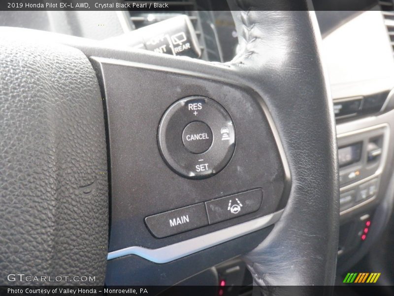 Crystal Black Pearl / Black 2019 Honda Pilot EX-L AWD