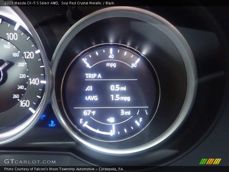 Soul Red Crystal Metallic / Black 2023 Mazda CX-5 S Select AWD