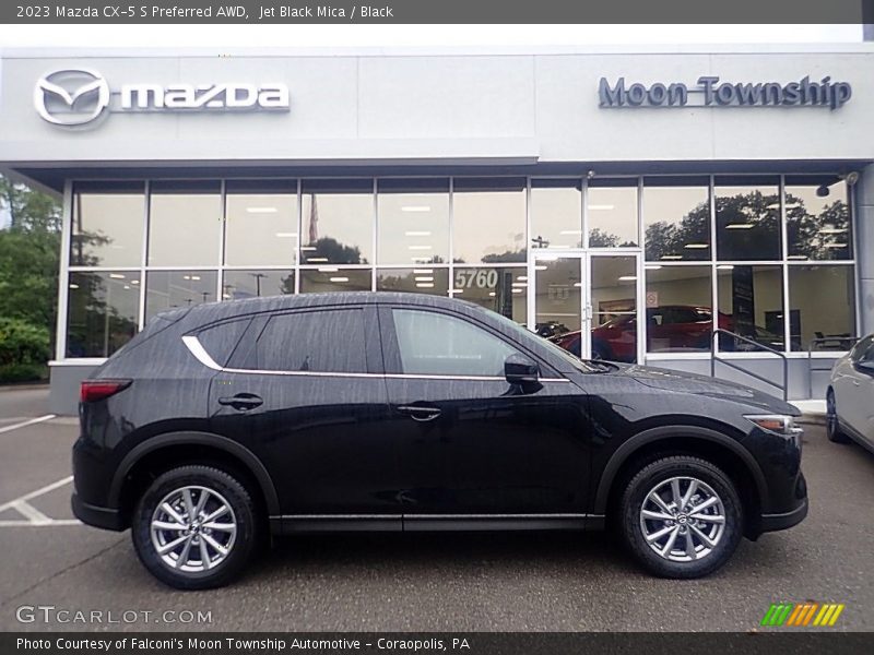Jet Black Mica / Black 2023 Mazda CX-5 S Preferred AWD
