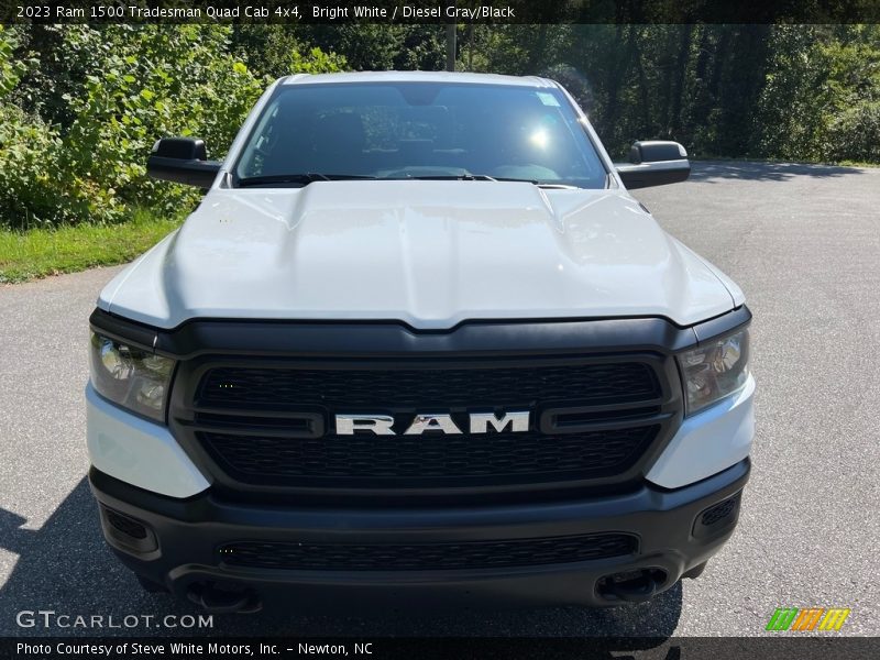 Bright White / Diesel Gray/Black 2023 Ram 1500 Tradesman Quad Cab 4x4