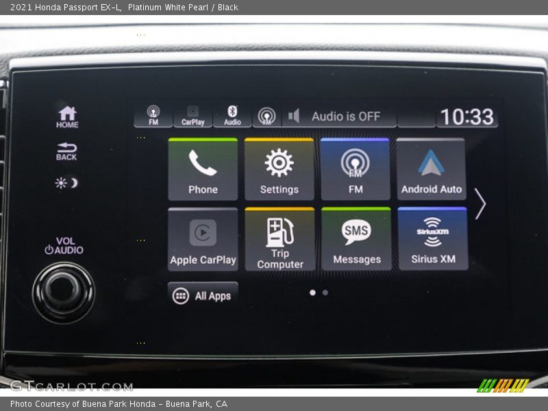 Platinum White Pearl / Black 2021 Honda Passport EX-L