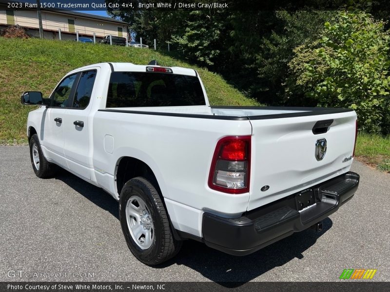 Bright White / Diesel Gray/Black 2023 Ram 1500 Tradesman Quad Cab 4x4