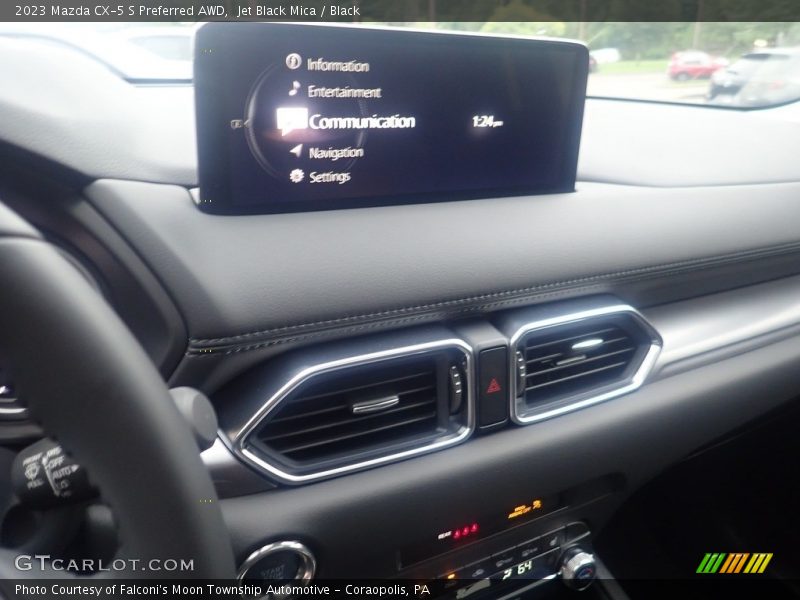 Jet Black Mica / Black 2023 Mazda CX-5 S Preferred AWD