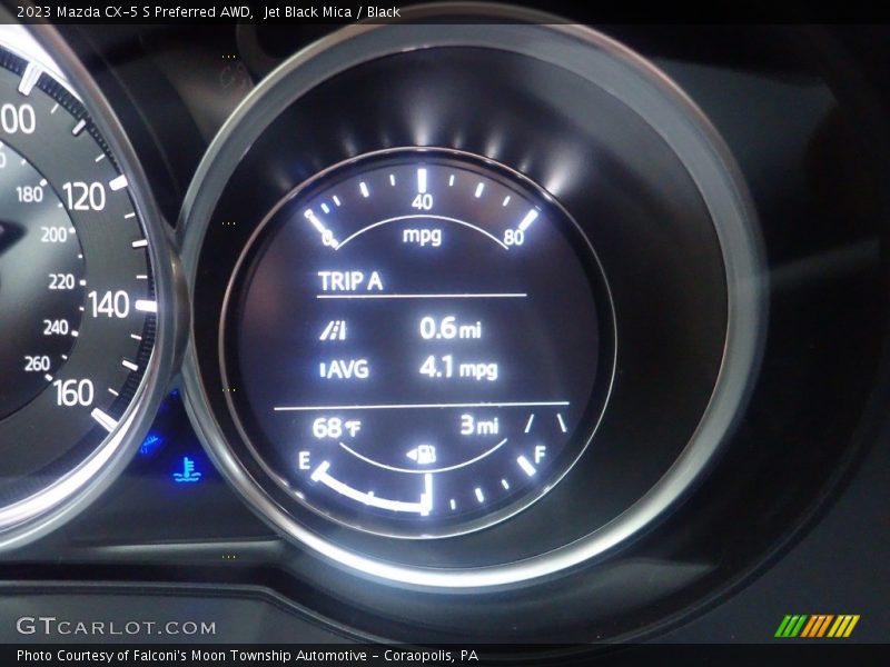 Jet Black Mica / Black 2023 Mazda CX-5 S Preferred AWD