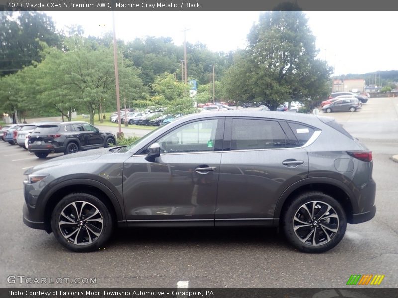 Machine Gray Metallic / Black 2023 Mazda CX-5 S Premium AWD