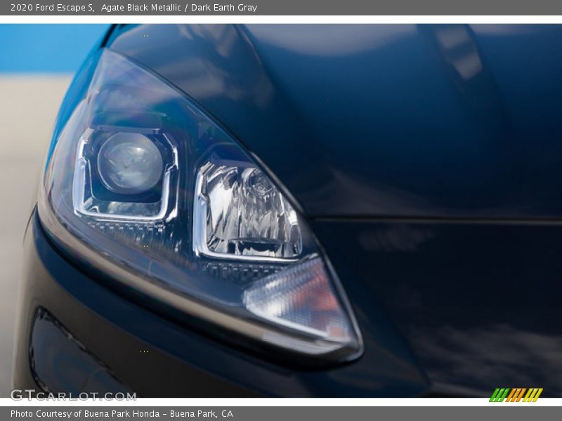 Agate Black Metallic / Dark Earth Gray 2020 Ford Escape S