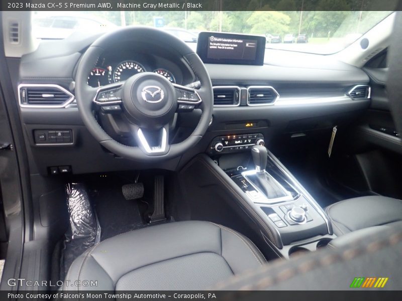 Machine Gray Metallic / Black 2023 Mazda CX-5 S Premium AWD