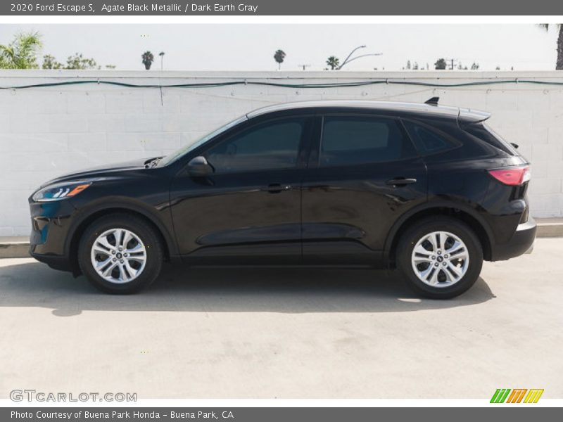 Agate Black Metallic / Dark Earth Gray 2020 Ford Escape S