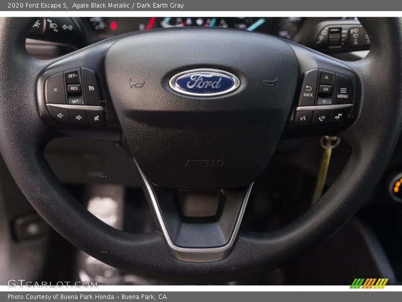 Agate Black Metallic / Dark Earth Gray 2020 Ford Escape S
